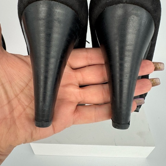 Paul green New York Lace Up Suede Ankle booties, Size 4.5 Black - Picture 8 of 10